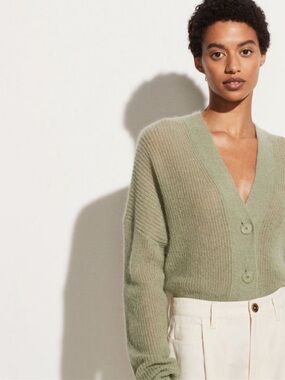 Vince mohair open stitch cardigan XS Retail $445